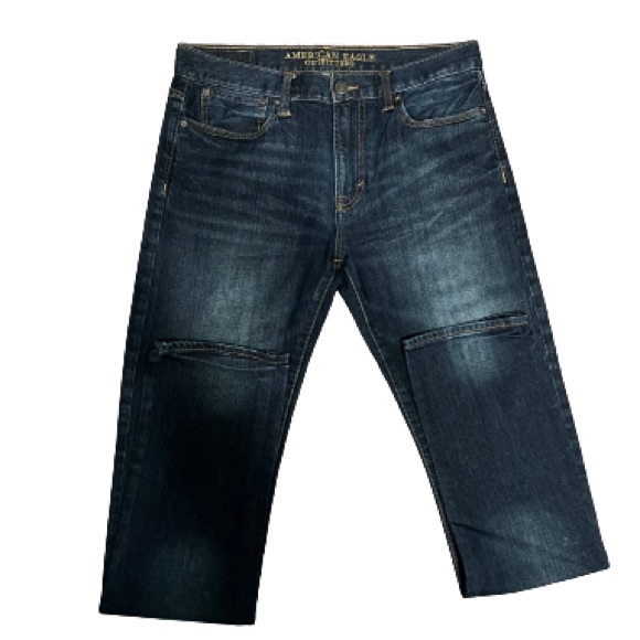 American Eagle Outfitters Slim Jeans 98% Cotton 2% Spandex  Size 32/34 - Picture 4 of 10